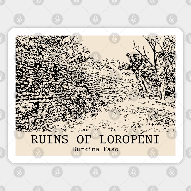 Ruins of Loropéni - Burkina Faso Magnet by Lakeric